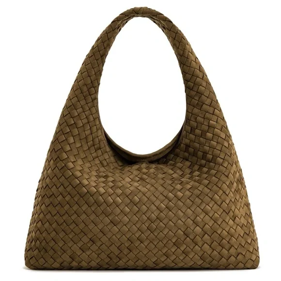 JW PEI Laura Elegant Olive green Woven Handbag - Picture 3 of 11